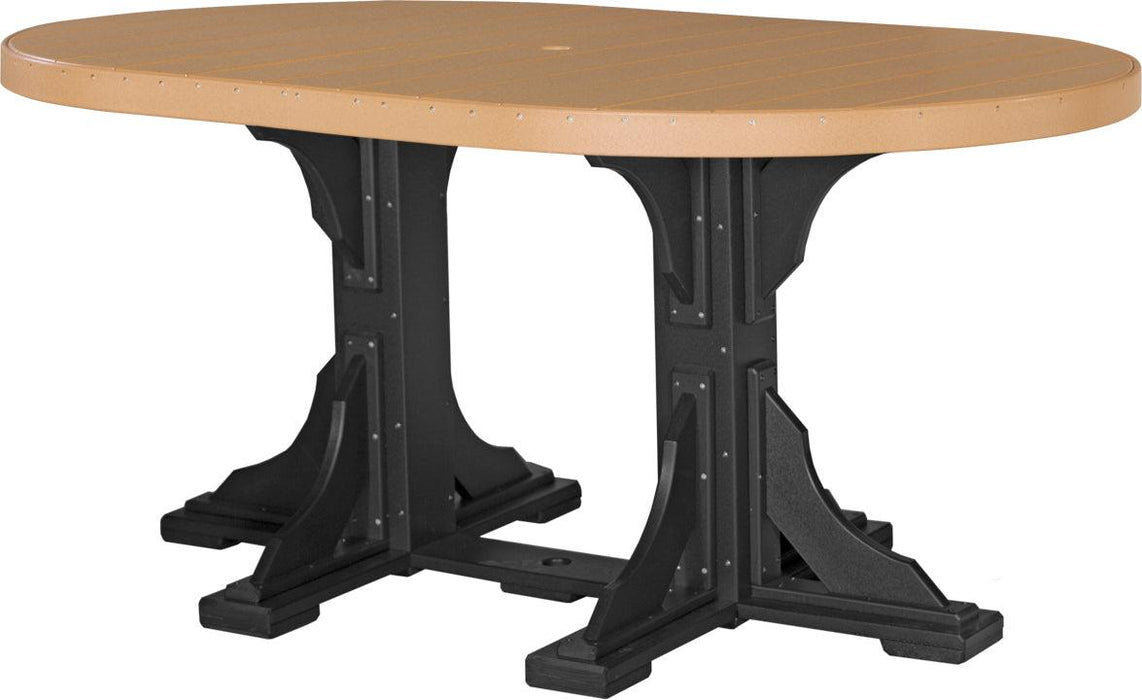LuxCraft Recycled Plastic 4x6' Oval Table (COUNTER HEIGHT)