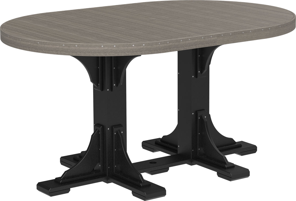 LuxCraft Recycled Plastic 4x6' Oval Table (COUNTER HEIGHT)
