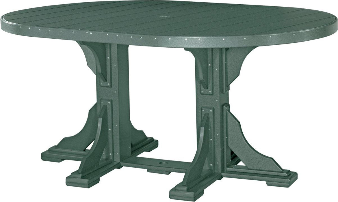 LuxCraft Recycled Plastic 4x6' Oval Table (COUNTER HEIGHT)