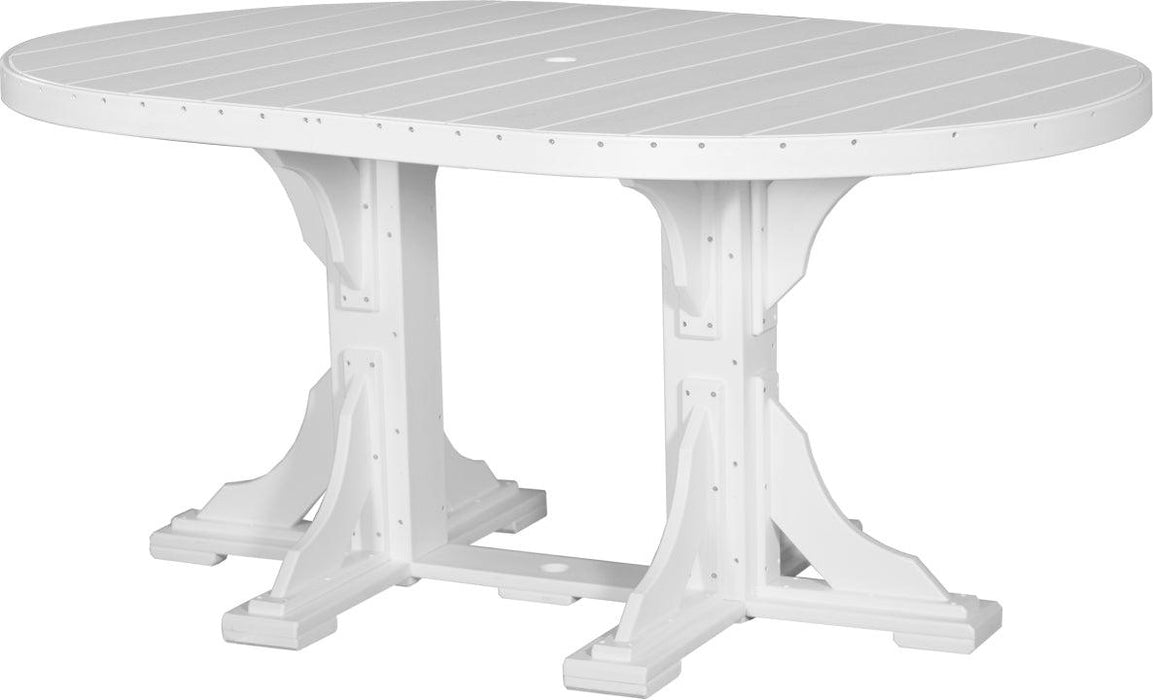 LuxCraft Recycled Plastic 4x6' Oval Table (COUNTER HEIGHT)