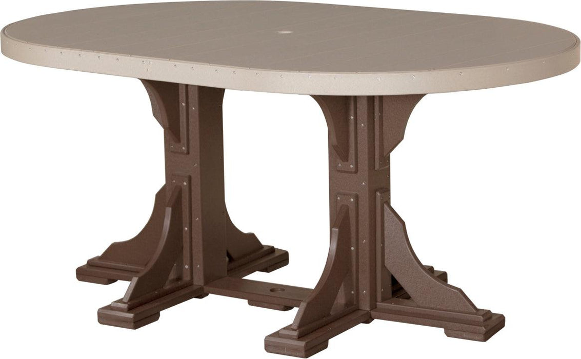 LuxCraft Recycled Plastic 4x6' Oval Table (COUNTER HEIGHT)