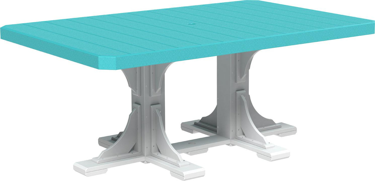 LuxCraft Recycled Plastic 4x6' Rectangular Table (DINING HEIGHT)