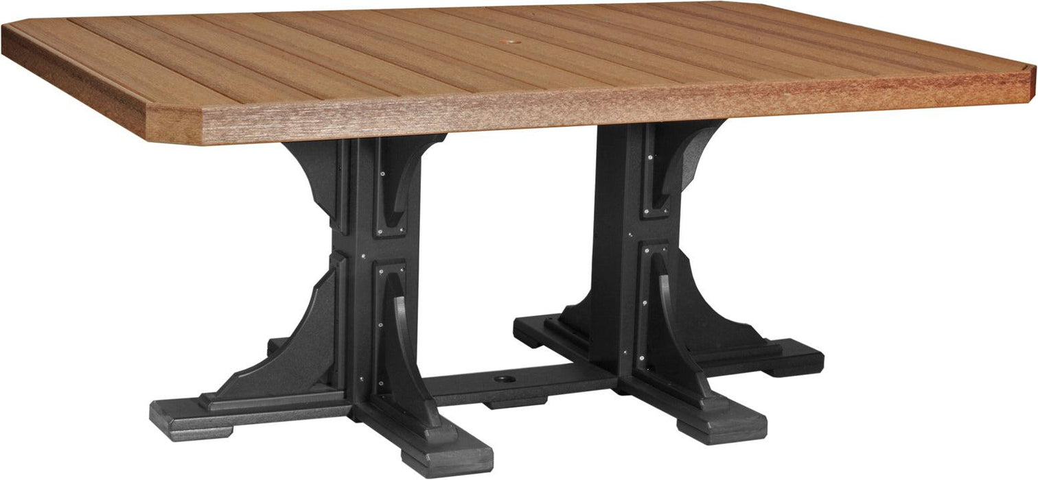 LuxCraft Recycled Plastic 4x6' Rectangular Table (DINING HEIGHT)