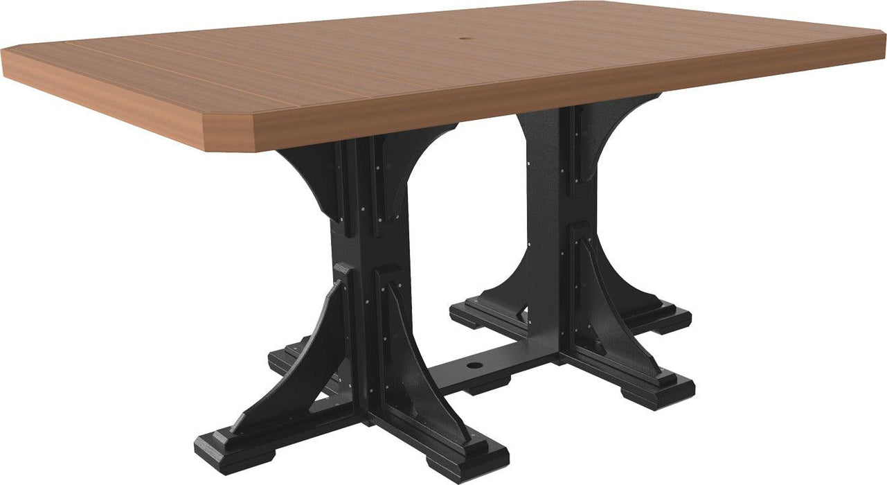 LuxCraft Recycled Plastic 4x6' Rectangular Table (COUNTER HEIGHT)
