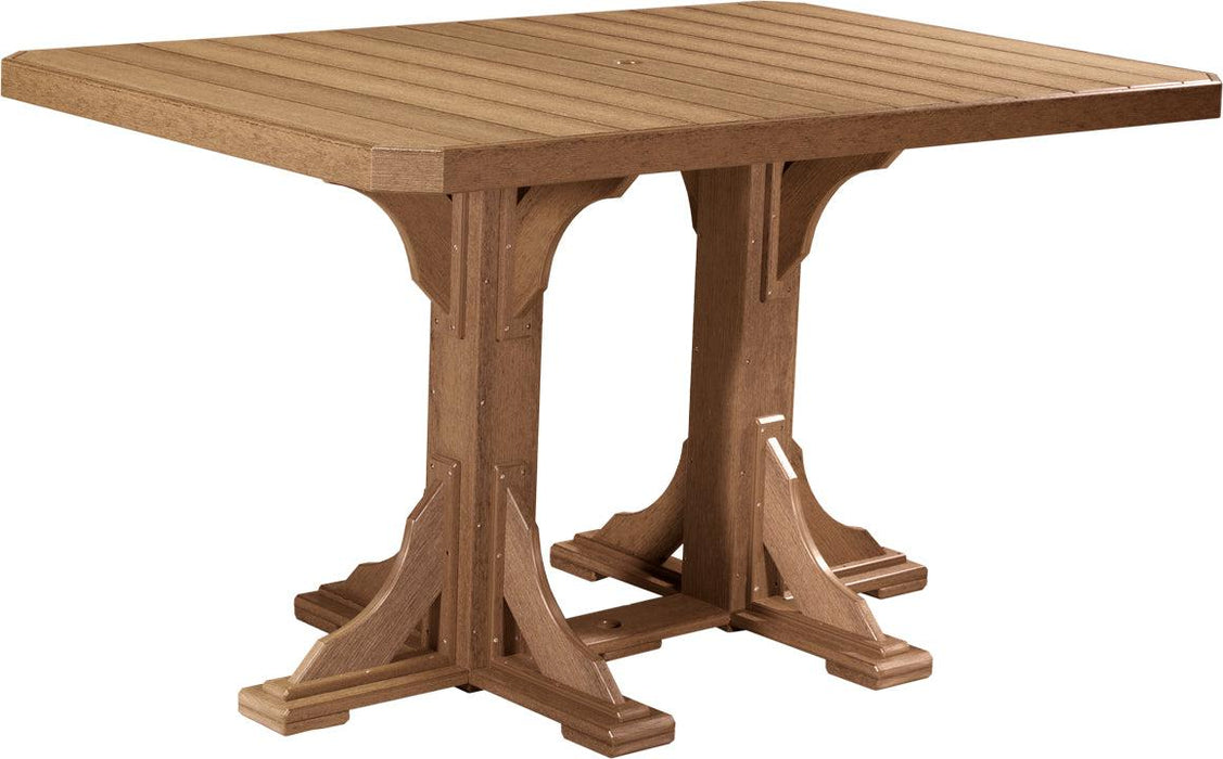 LuxCraft Recycled Plastic 4x6' Rectangular Table (BAR HEIGHT)