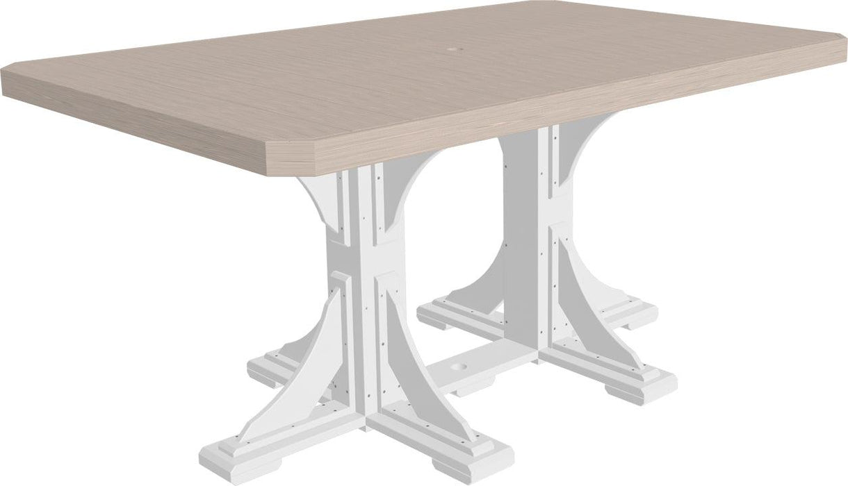 LuxCraft Recycled Plastic 4x6' Rectangular Table (COUNTER HEIGHT)