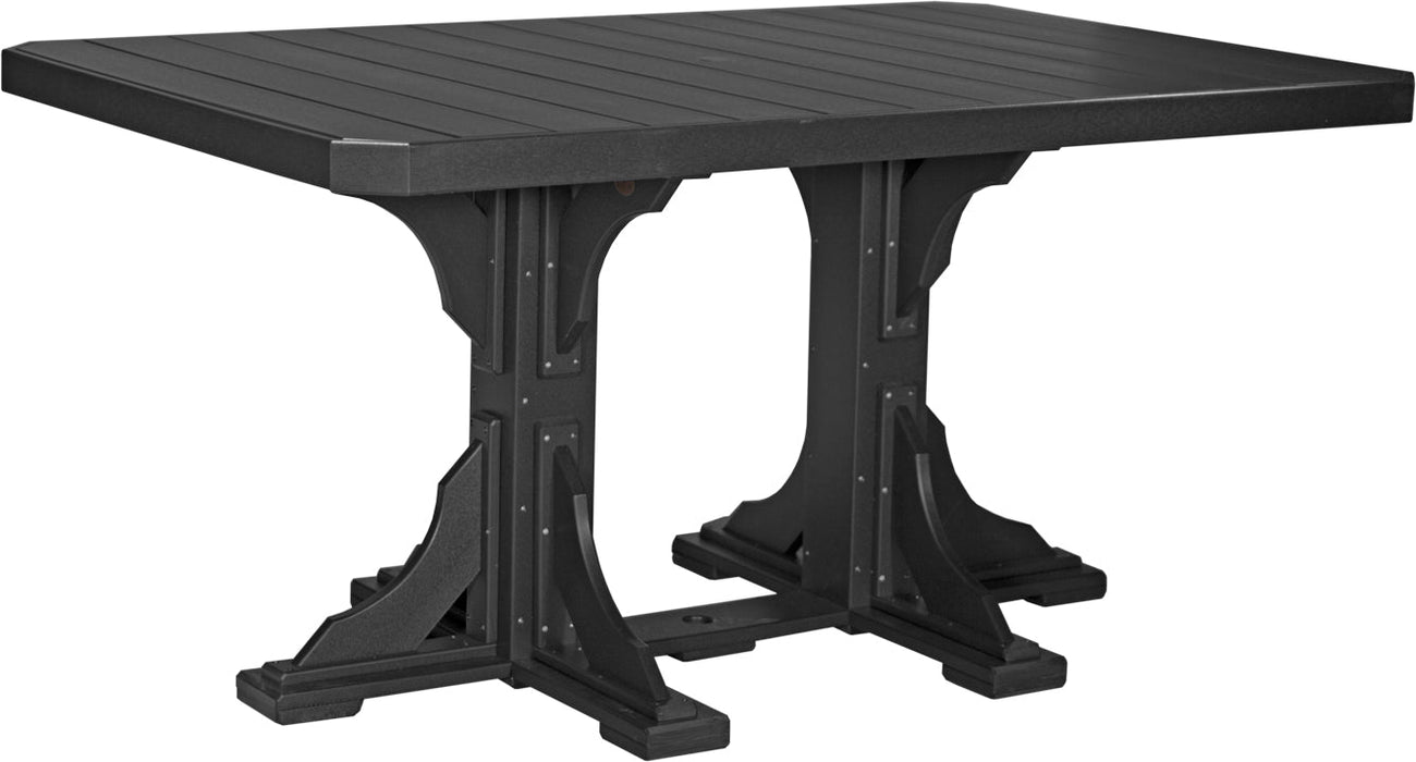 LuxCraft Recycled Plastic 4x6' Rectangular Table (COUNTER HEIGHT)