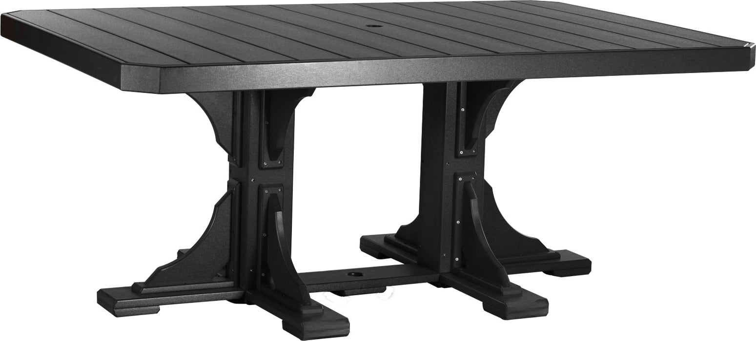LuxCraft Recycled Plastic 4x6' Rectangular Table (DINING HEIGHT)
