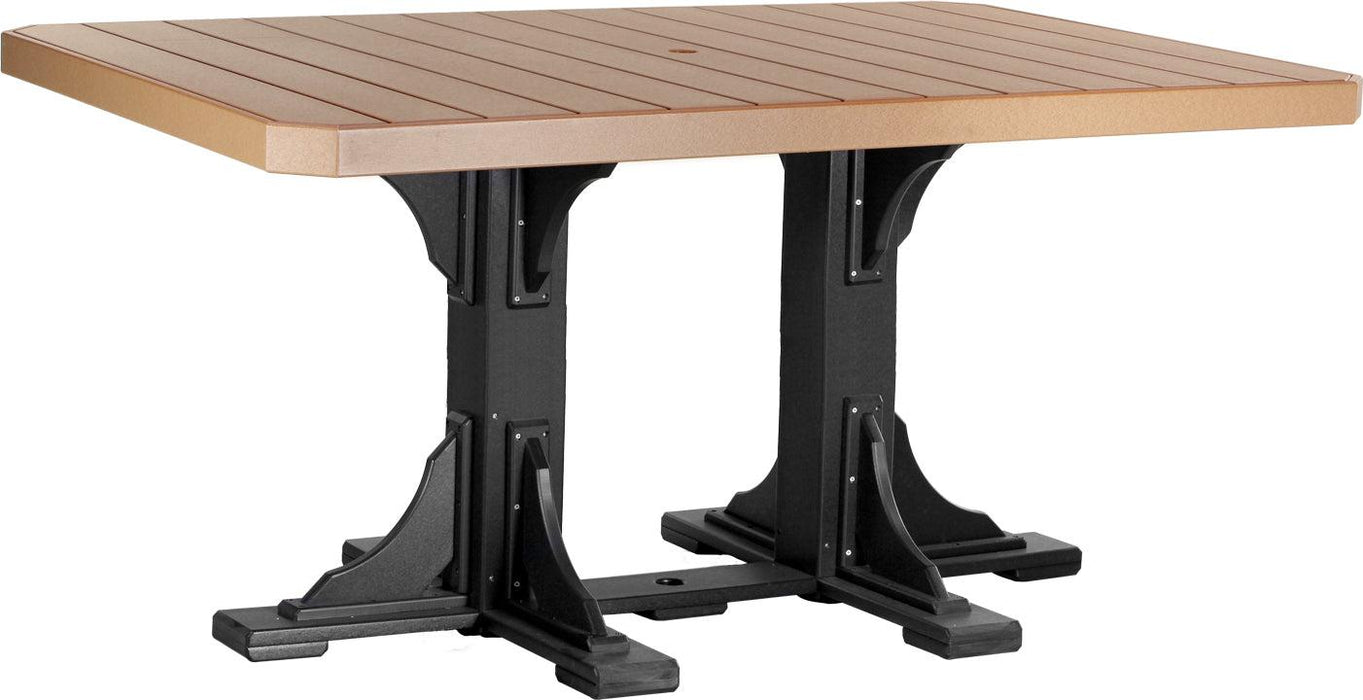 LuxCraft Recycled Plastic 4x6' Rectangular Table (BAR HEIGHT)