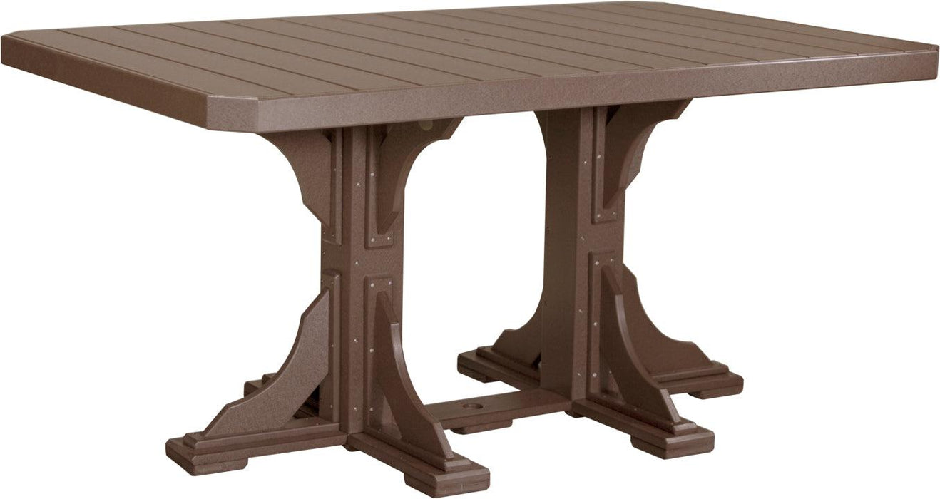 LuxCraft Recycled Plastic 4x6' Rectangular Table (COUNTER HEIGHT)