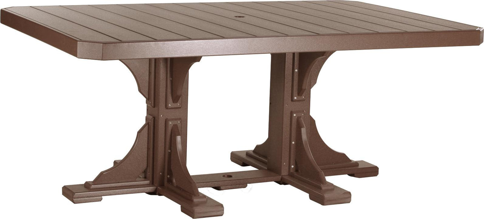 LuxCraft Recycled Plastic 4x6' Rectangular Table (DINING HEIGHT)