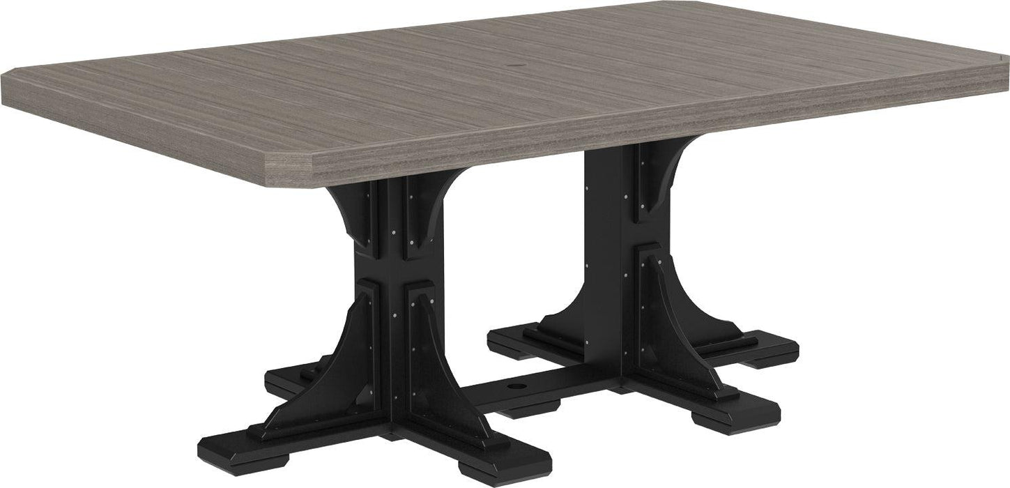 LuxCraft Recycled Plastic 4x6' Rectangular Table (DINING HEIGHT)