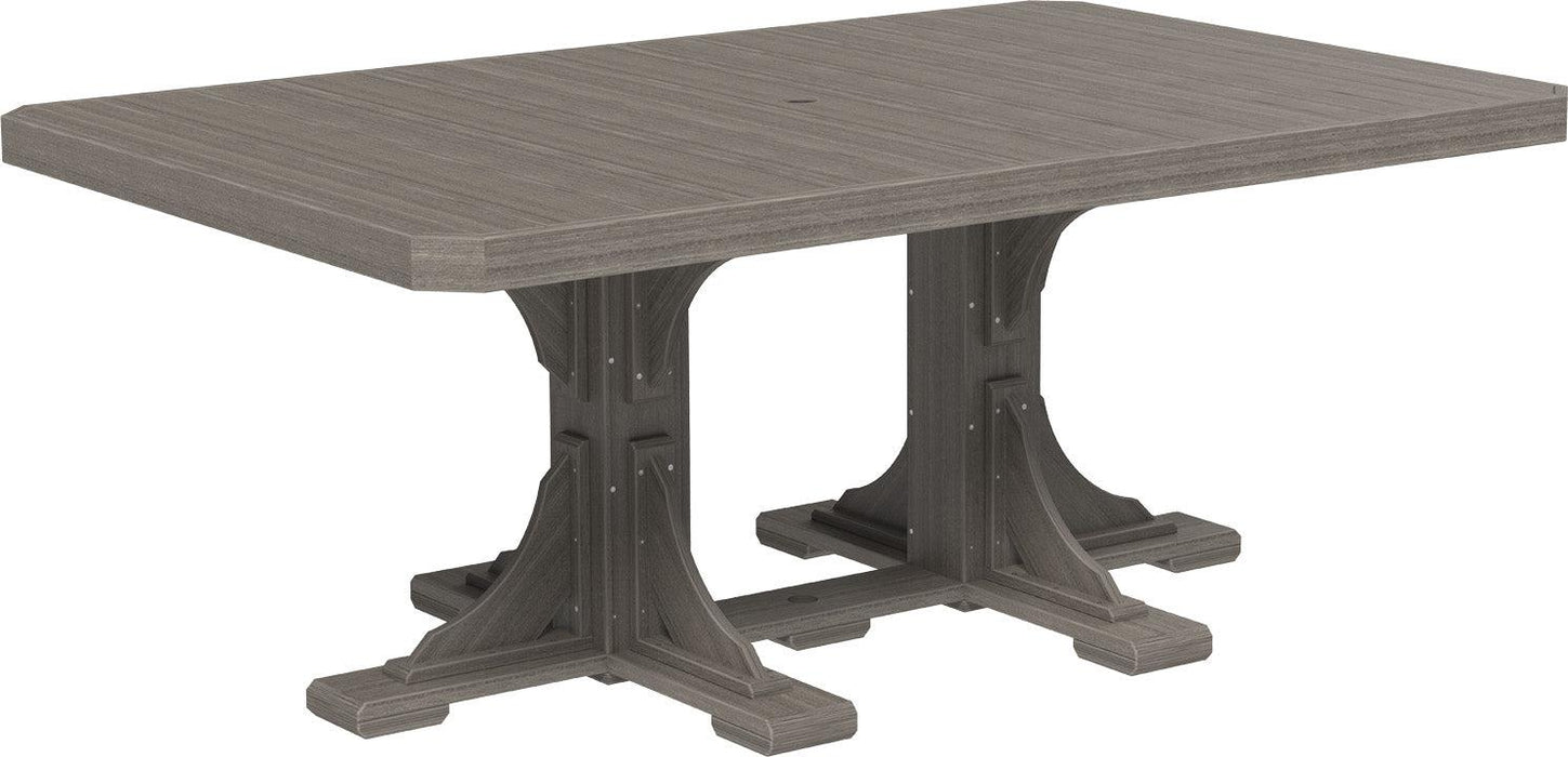 LuxCraft Recycled Plastic 4x6' Rectangular Table (DINING HEIGHT)