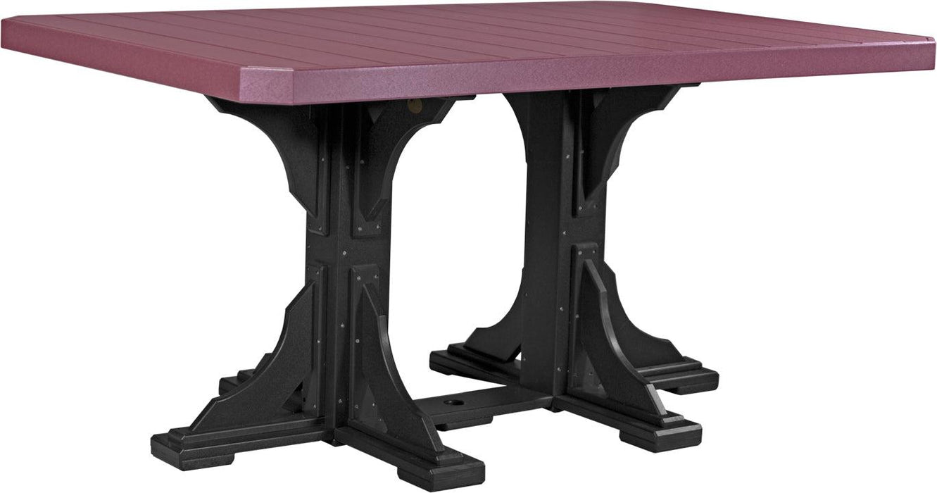 LuxCraft Recycled Plastic 4x6' Rectangular Table (COUNTER HEIGHT)
