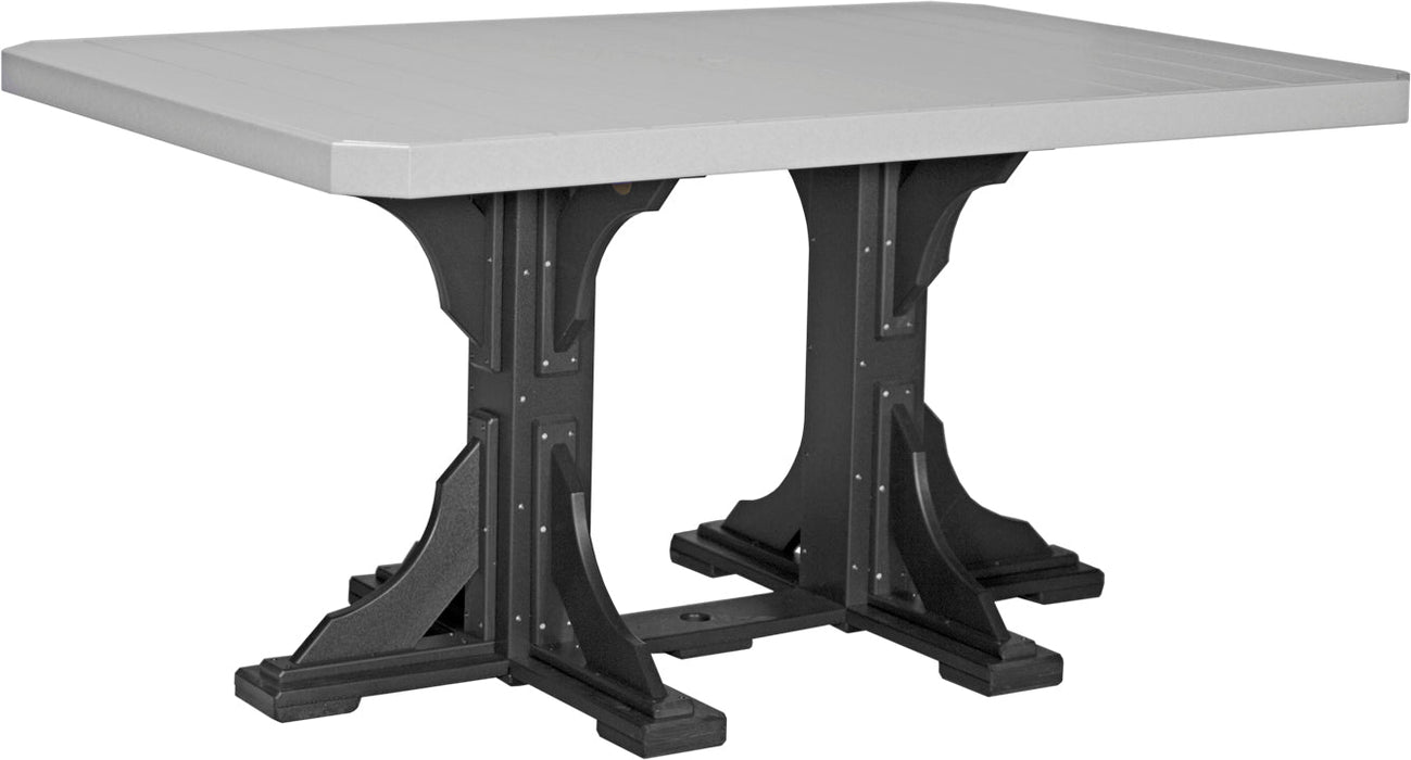 LuxCraft Recycled Plastic 4x6' Rectangular Table (COUNTER HEIGHT)