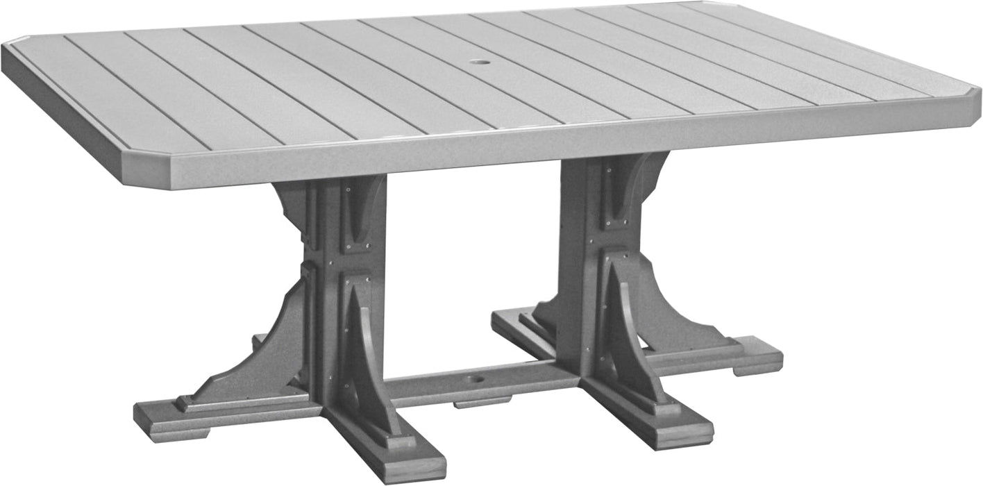 LuxCraft Recycled Plastic 4x6' Rectangular Table (DINING HEIGHT)