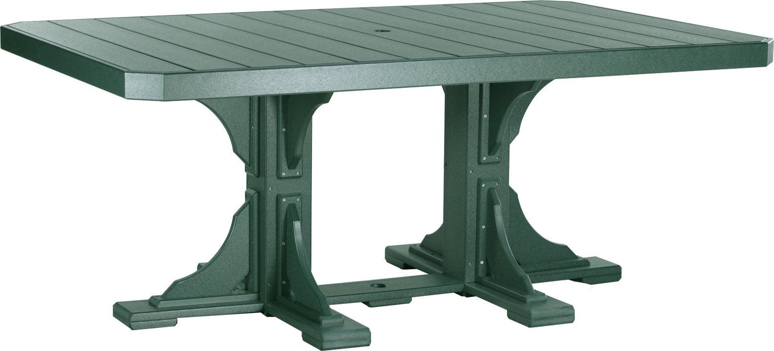 LuxCraft Recycled Plastic 4x6' Rectangular Table (DINING HEIGHT)