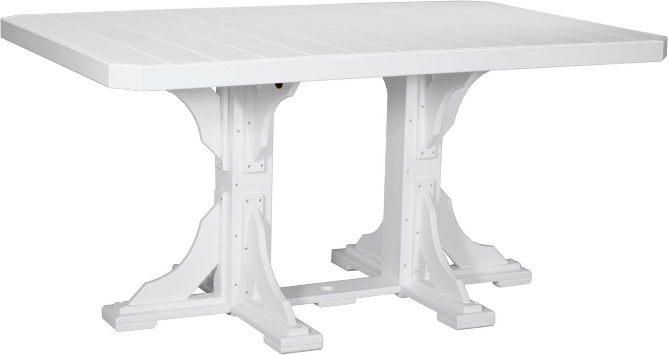 LuxCraft Recycled Plastic 4x6' Rectangular Table (COUNTER HEIGHT)