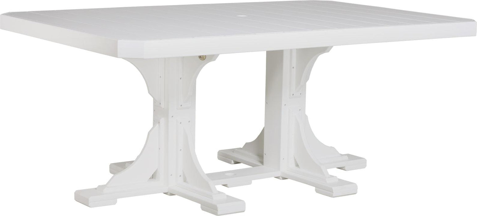 LuxCraft Recycled Plastic 4x6' Rectangular Table (DINING HEIGHT)