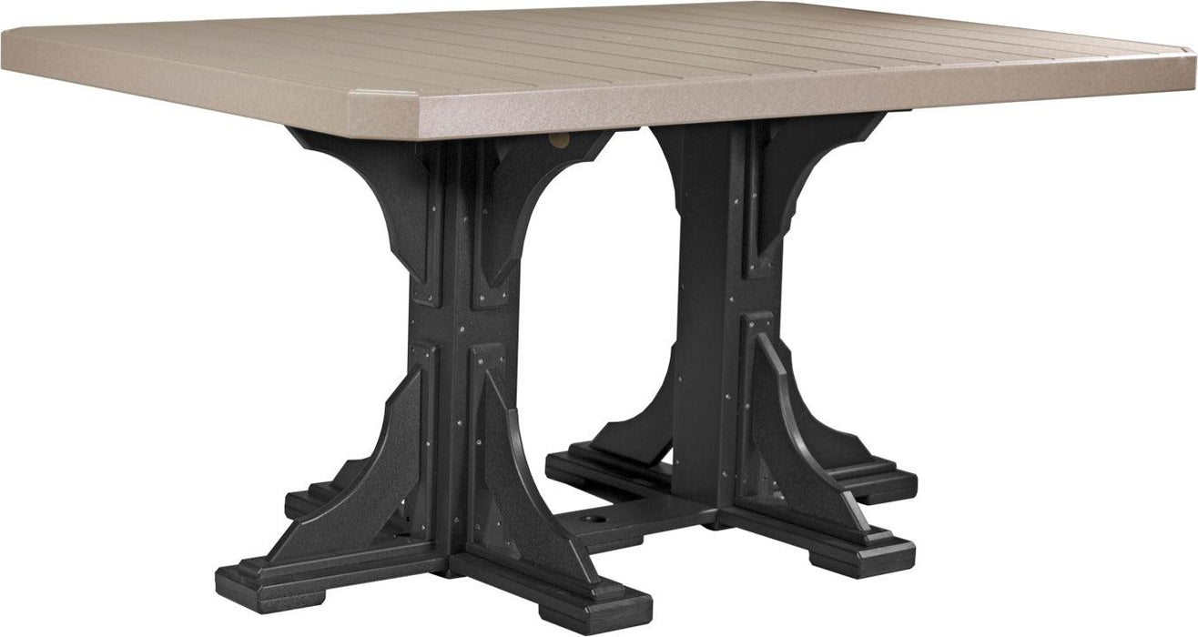 LuxCraft Recycled Plastic 4x6' Rectangular Table (COUNTER HEIGHT)