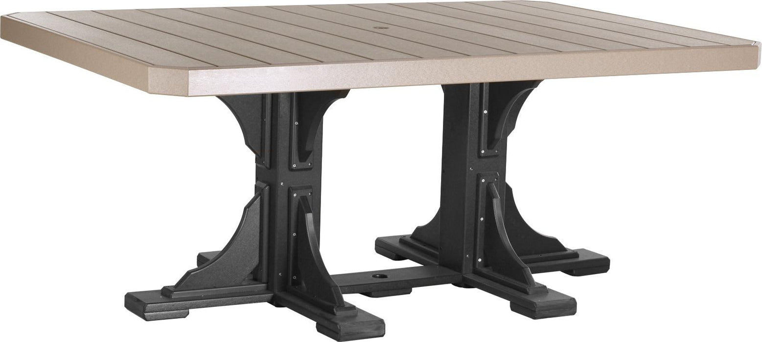 LuxCraft Recycled Plastic 4x6' Rectangular Table (DINING HEIGHT)