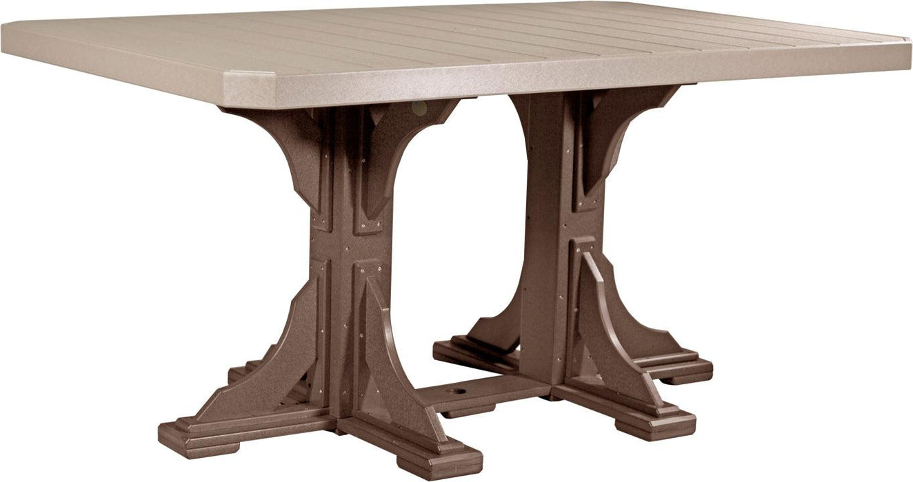 LuxCraft Recycled Plastic 4x6' Rectangular Table (COUNTER HEIGHT)