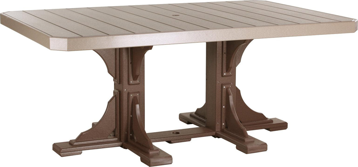 LuxCraft Recycled Plastic 4x6' Rectangular Table (DINING HEIGHT)