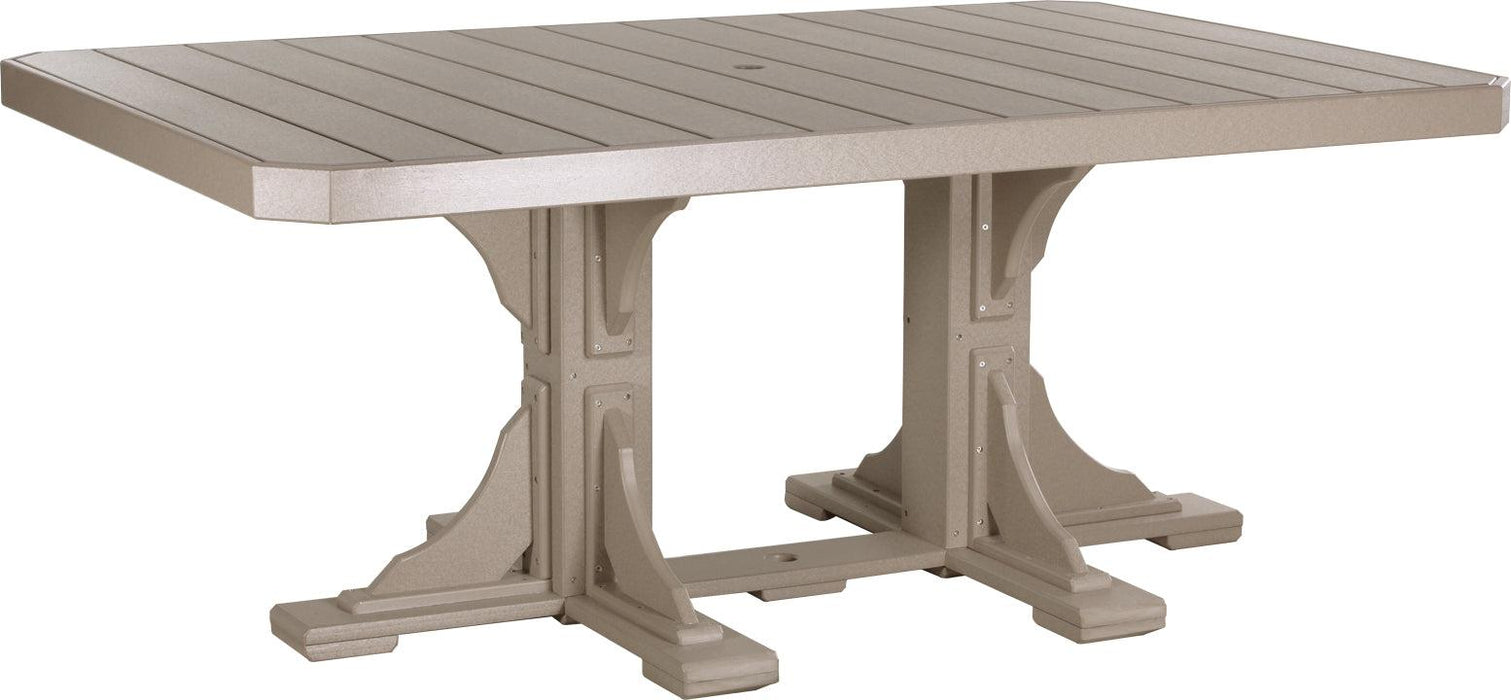 LuxCraft Recycled Plastic 4x6' Rectangular Table (DINING HEIGHT)