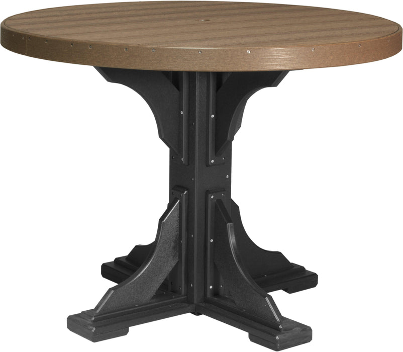 LuxCraft Recycled Plastic 4' Round Table (COUNTER HEIGHT)