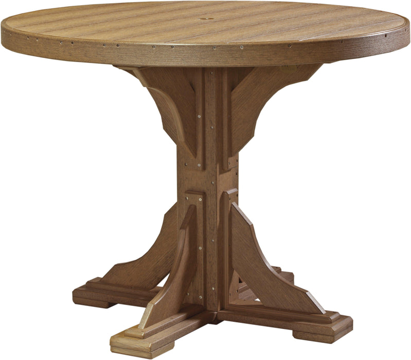 LuxCraft Recycled Plastic 4' Round Table (COUNTER HEIGHT)