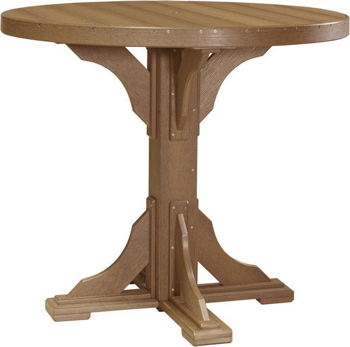 LuxCraft Recycled Plastic 4' Round Table (BAR HEIGHT)