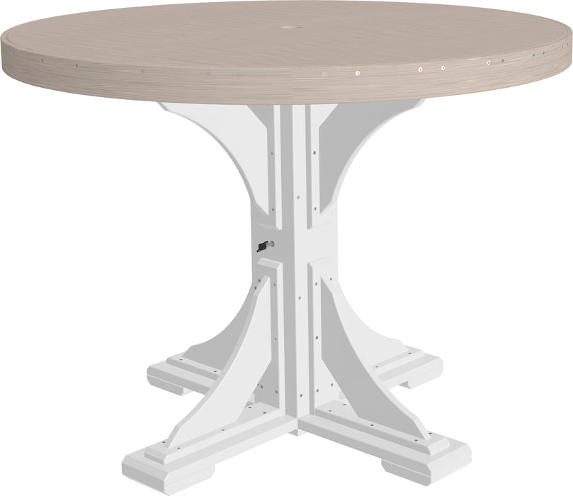LuxCraft Recycled Plastic 4' Round Table (COUNTER HEIGHT)