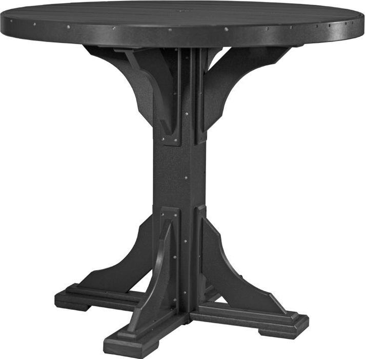 LuxCraft Recycled Plastic 4' Round Table (BAR HEIGHT)