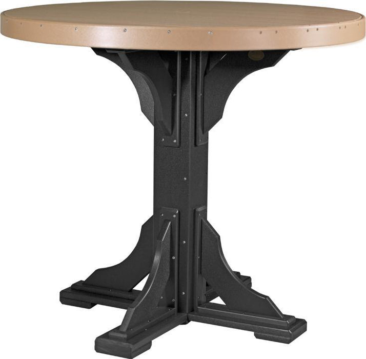 LuxCraft Recycled Plastic 4' Round Table (BAR HEIGHT)