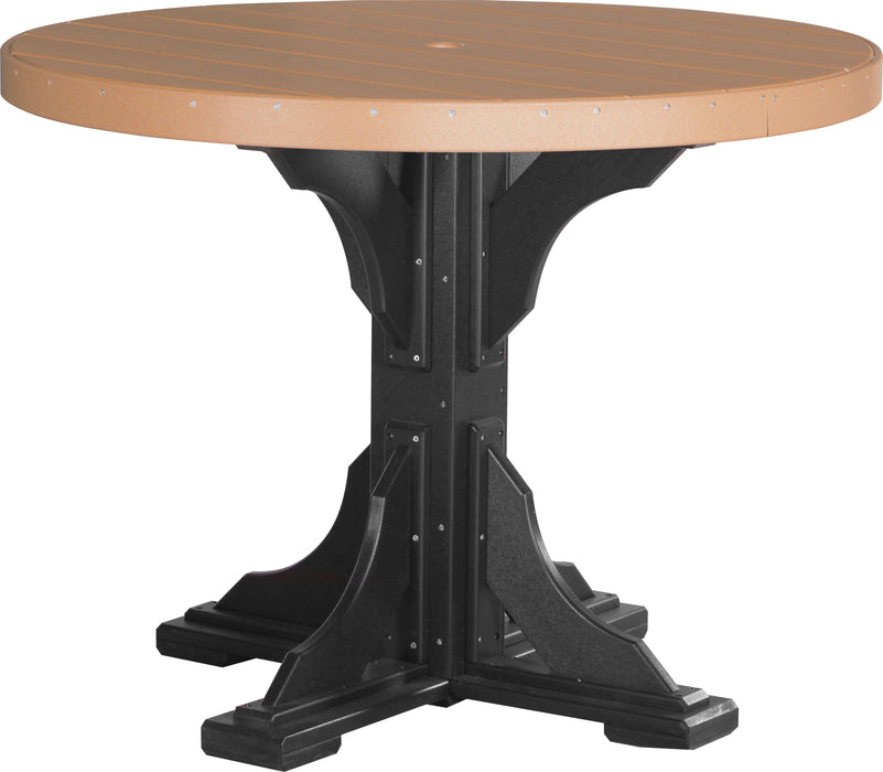 LuxCraft Recycled Plastic 4' Round Table (COUNTER HEIGHT)