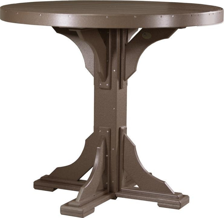 LuxCraft Recycled Plastic 4' Round Table (BAR HEIGHT)