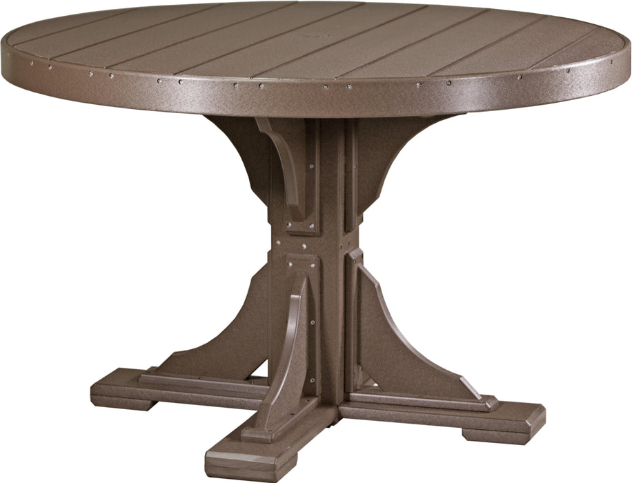Luxcraft Recycled Plastic 4' Round Table (DINING HEIGHT)