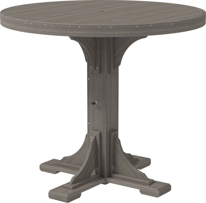 LuxCraft Recycled Plastic 4' Round Table (BAR HEIGHT)