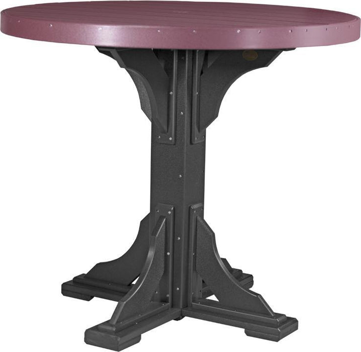LuxCraft Recycled Plastic 4' Round Table (BAR HEIGHT)