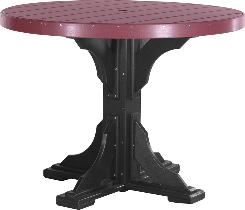 LuxCraft Recycled Plastic 4' Round Table (COUNTER HEIGHT)