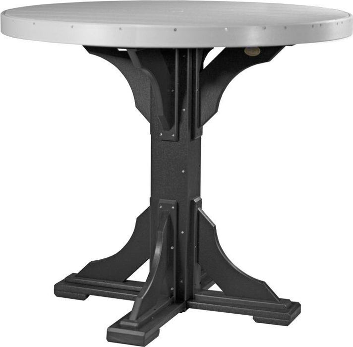 LuxCraft Recycled Plastic 4' Round Table (BAR HEIGHT)