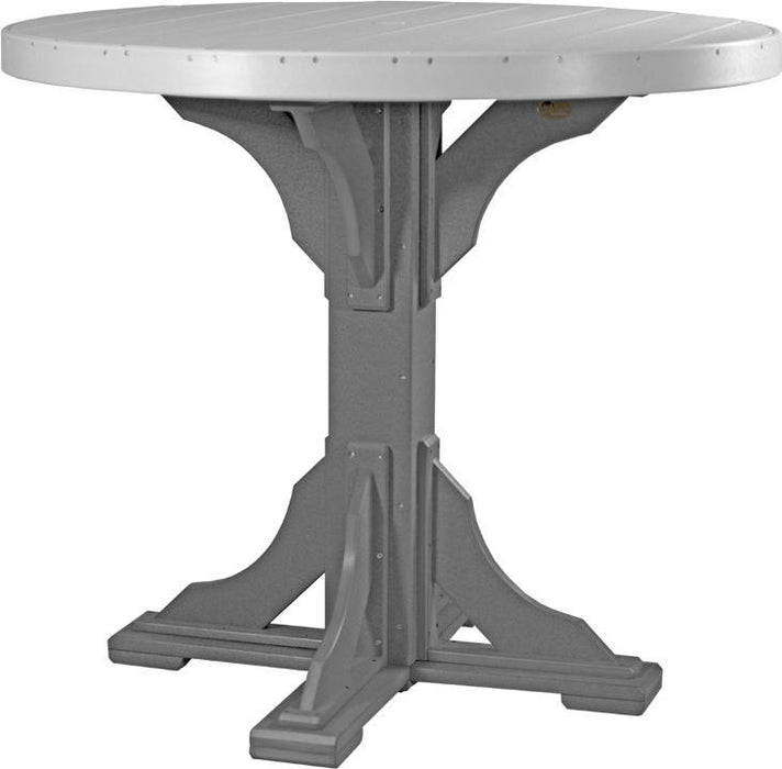 LuxCraft Recycled Plastic 4' Round Table (BAR HEIGHT)