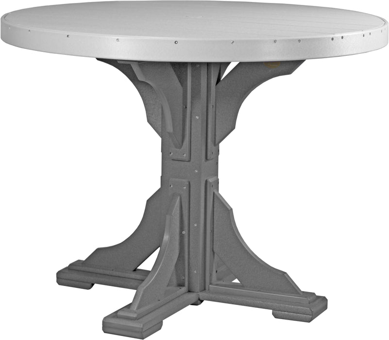 LuxCraft Recycled Plastic 4' Round Table (COUNTER HEIGHT)