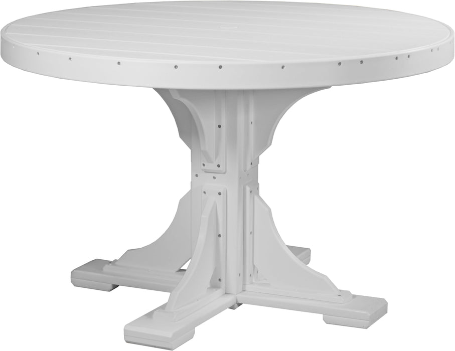 Luxcraft Recycled Plastic 4' Round Table (DINING HEIGHT)