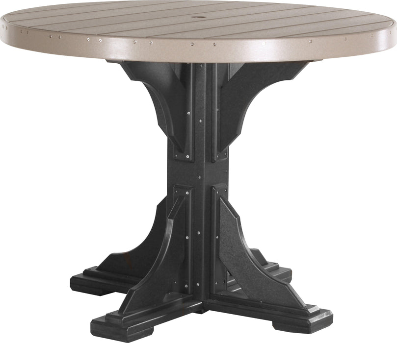 LuxCraft Recycled Plastic 4' Round Table (COUNTER HEIGHT)