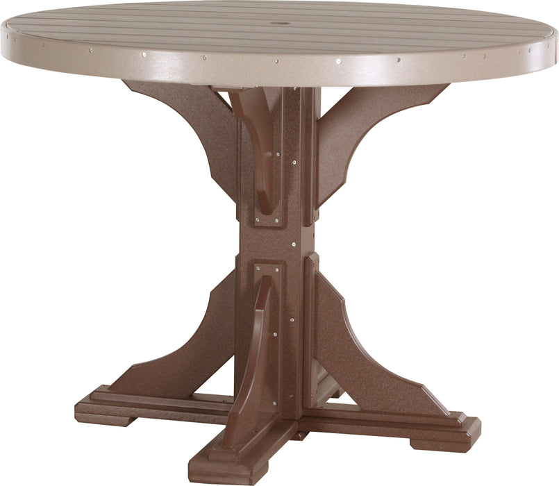 LuxCraft Recycled Plastic 4' Round Table (COUNTER HEIGHT)