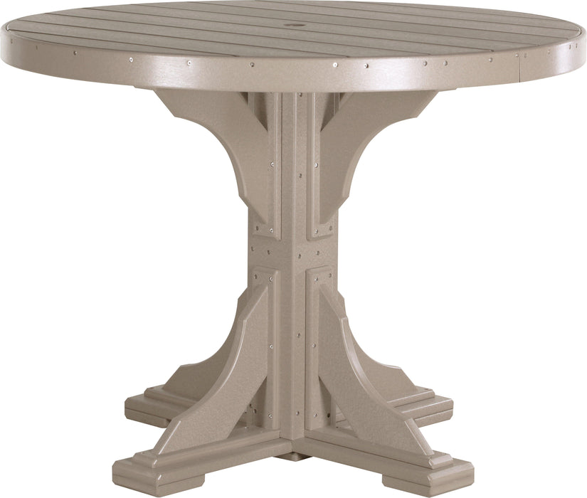 LuxCraft Recycled Plastic 4' Round Table (COUNTER HEIGHT)