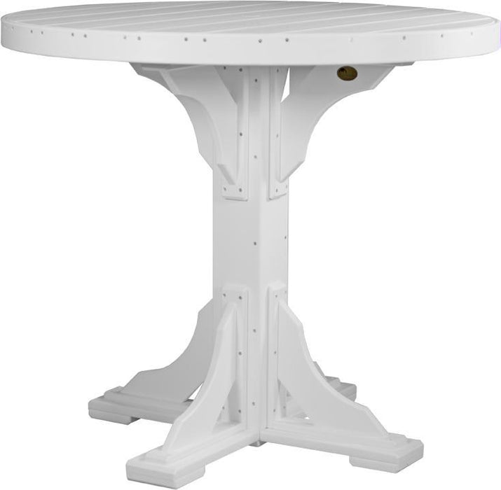 LuxCraft Recycled Plastic 4' Round Table (BAR HEIGHT)