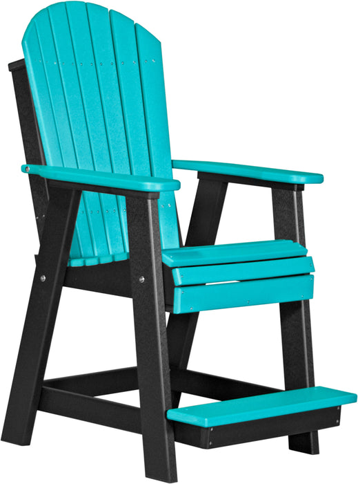 LuxCraft Counter Height Recycled Plastic Adirondack Balcony Chair (COUNTER HEIGHT)
