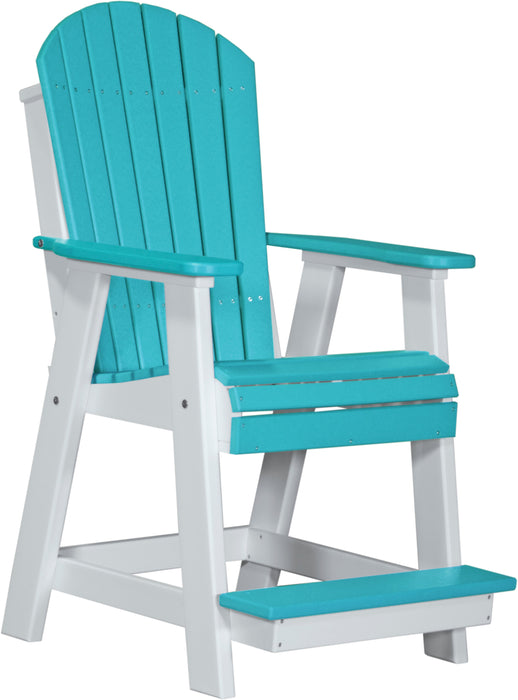 LuxCraft Counter Height Recycled Plastic Adirondack Balcony Chair (COUNTER HEIGHT)